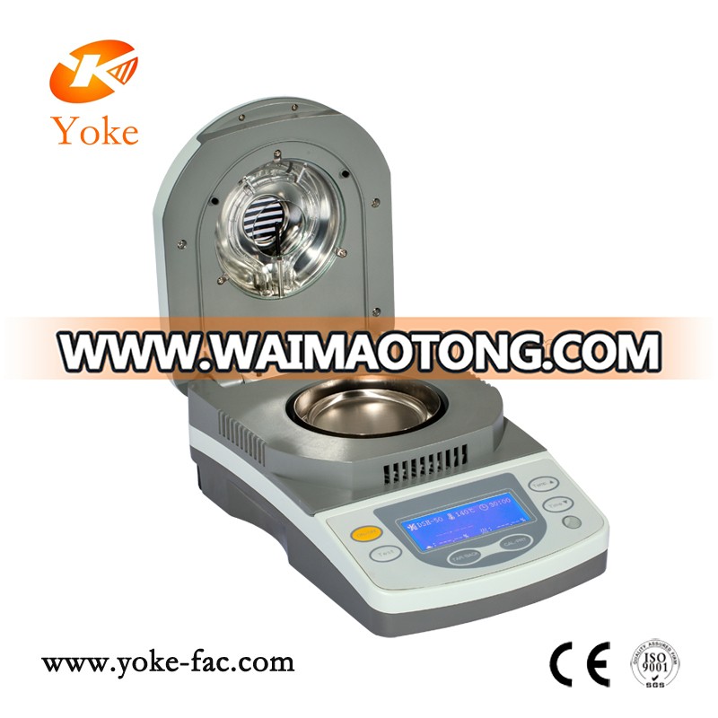 Halogen drying digital moisture meter for chemical raw material